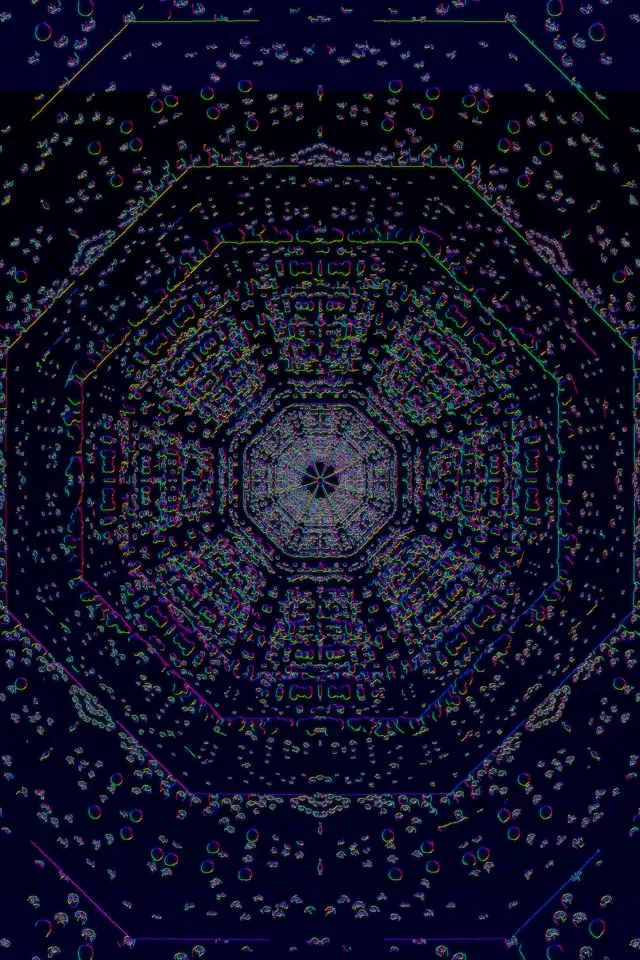 neon tunnel 2:3 photo portrait 60fps screensaver background edits pink mandala