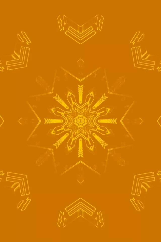 neon tunnel 2:3 photo portrait 60fps screensaver gold mandala vj loop