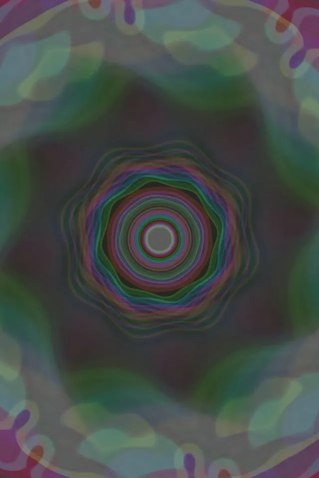 neon tunnel 2:3 photo portrait 60fps screensaver spiraling kaleidoscope vj animation