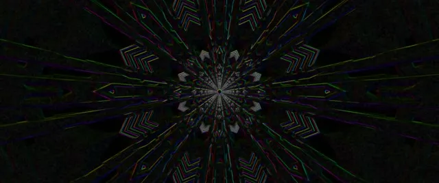 neon tunnel 2.39:1 cinemascope 60fps screensaver vj loop cyan red symmetrical