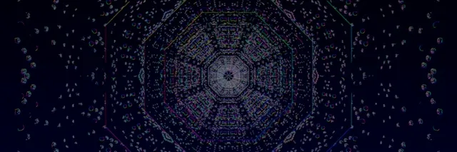 neon tunnel 3:1 triple wide 60fps screensaver vj animation purple glow