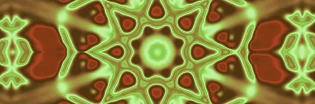 Tonn Neon 3:1 Triplewide 60fps Scáileán | VJLoops Caladóiscope Soilsiú