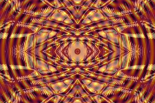 neon tunnel 3:2 surface 60fps screensaver gold mandala vj animation