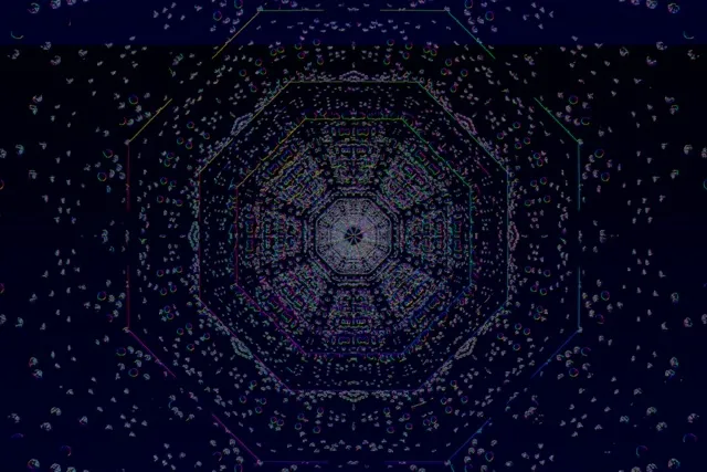 neon tunnel 3:2 surface 60fps screensaver motion background green pulse