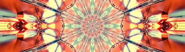 neon tunnel 32:9 super ultrawide 60fps screensaver motion background crimson symmetric