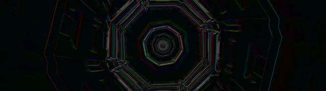 neon tunnel 32:9 super ultrawide 60fps screensaver vj loop radial kaleidoscope