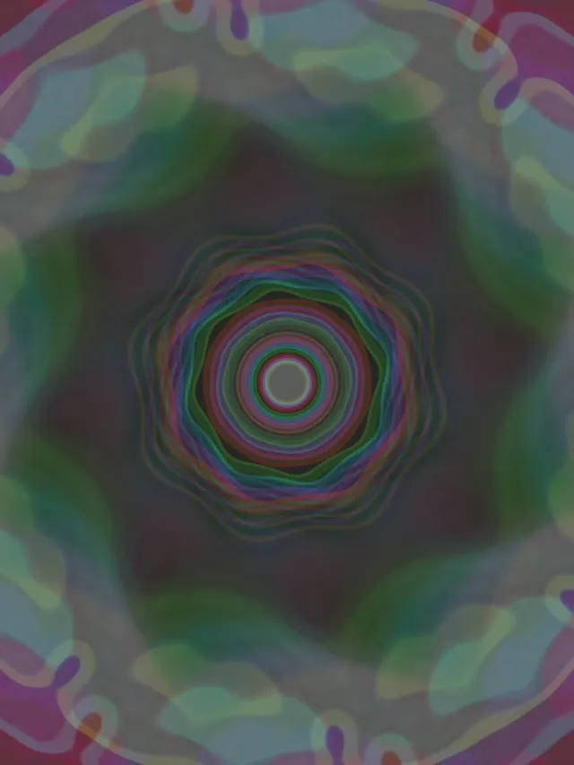 neon tunnel 3:4 ipad portrait 60fps screensaver flowing geometric vj loop