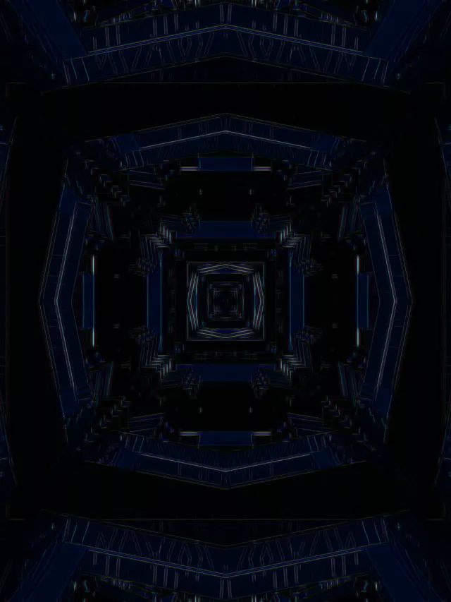Neon Tunnel 3:4 iPad Portrait 60fps Screensaver Kaleidoscope VJ Loop
