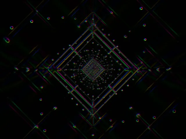 neon tunnel 4:3 classic 60fps screensaver vj loop red octagon vortex