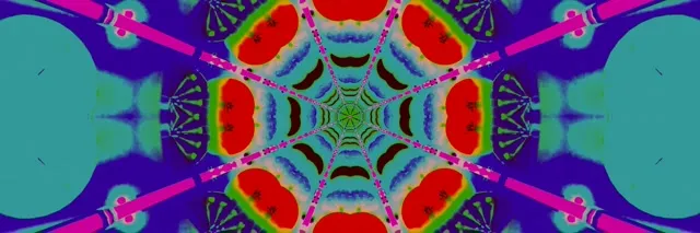 neon tunnel 3:1 triple wide 60fps screensaver geometric radial burst live wallpaper