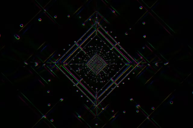 Neon Tunnel Diamond Vortex VJ Loop 60fps Screensaver 3:2