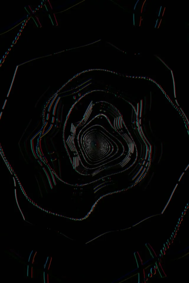 neon tunnel 2:3 photo portrait 60fps screensaver live wallpaper dark rings