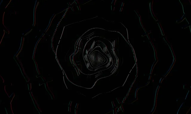 neon tunnel 5:3 wide 60fps screensaver motion background dark vortex