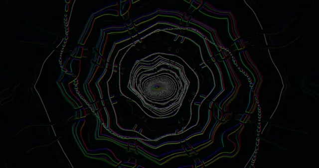 Neon tunnel 4k uhd 60fps screensaver vj loop kaleidoscope