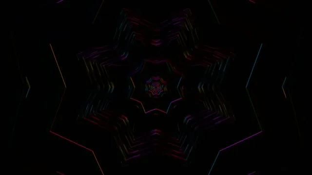Neon tunnel 4k uhd 60fps screensaver vj loop kaleidoscope