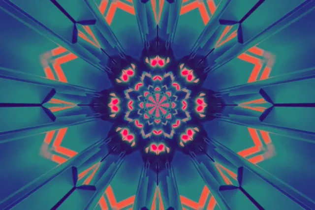 neon tunnel 3:2 surface 60fps screensaver vj animation motion background pink star