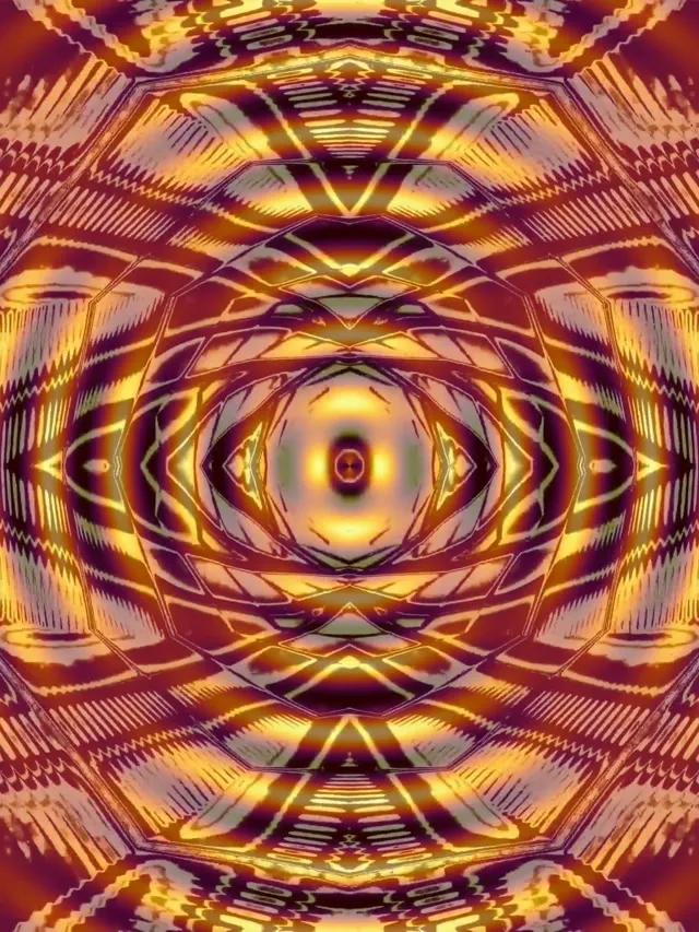 Neon Tunnel Pulsating Mandala Vortex 3:4 iPad Portrait 60fps Screensaver