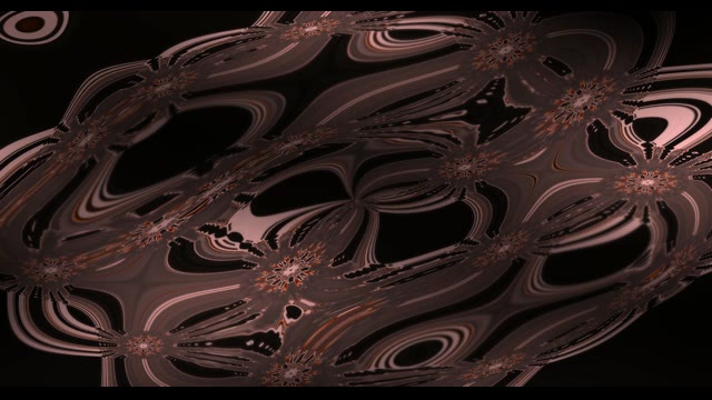 Neon Tunnel 60fps Abstract Swirling Copper Fractals with Dark Void