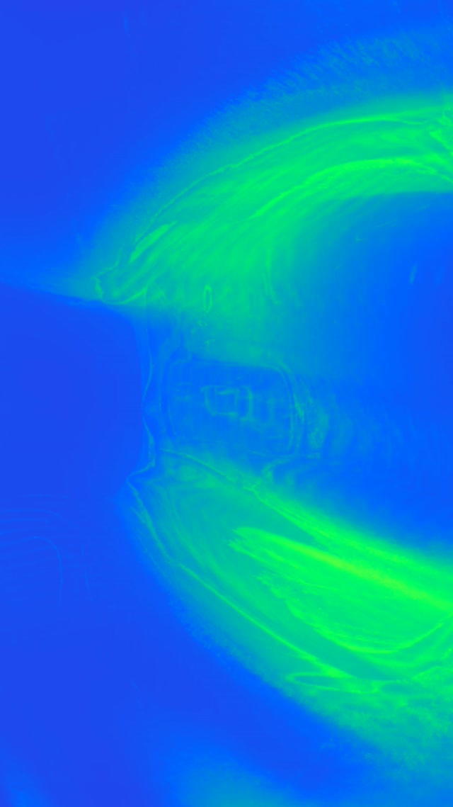 Neon Tunnel 60fps Blue Green Gradient VJ Loop Motion Background