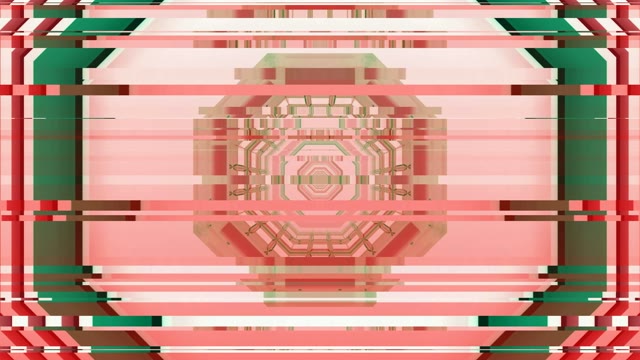 Neon Tunnel 60fps Pink Green Geometric Kaleidoscope Abstract Motion