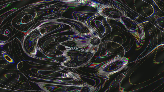 Neon Tunnel 60fps Swirling Chromatic Waves VJ Loop Motion Background