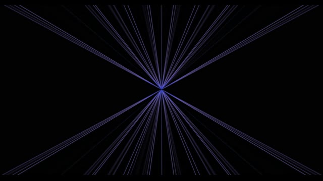 Neon Tunnel 60fps with Blue Radiating Lines and Central Light Burst