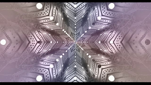 Neon Tunnel 60fps with Geometric Chevrons and Crystalline Symmetry