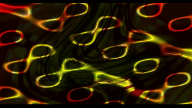 Neon Tunnel 60fps with Glowing Yellow Red Curves and Dynamic Light Trails