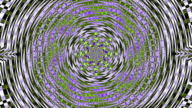 Neon tunnel 60fps with purple green black geometric spiral vortex pattern