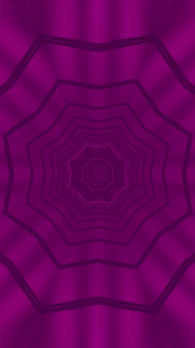 neon tunnel 9:16 reels 60fps screensaver magenta kaleidoscope vj loop