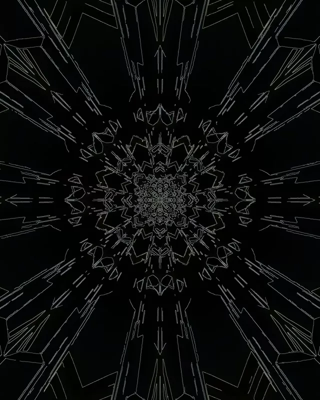 Неонов тунел черен геометричен скрийнсейвър 60fps 4:5 Instagram VJ Loop