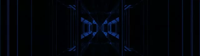 Neon Tunnel Blue Corridor Loop 32:9 Super Ultrawide 60fps Screensaver Vj Loop
