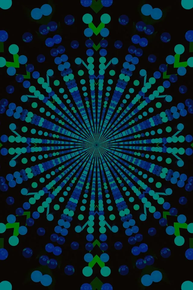 Neon Tunel Točka Eksplozija Kaleidoskop 2:3 Photo Portrait 60fps Čuvar Zaslona Vj Loop