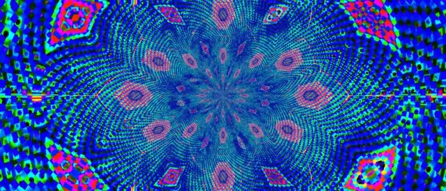 네온 터널 소용돌이 블루 프랙탈 소용돌이 21:9 Ultrawide 60fps 화면보호기 VJ Loop