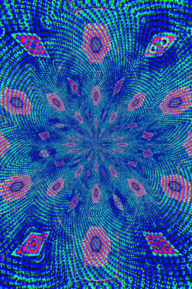 Neon Tonnel Blou Spiraal Bloei VJ Loop 2:3 Foto Portret 60fps Skermbewaarder