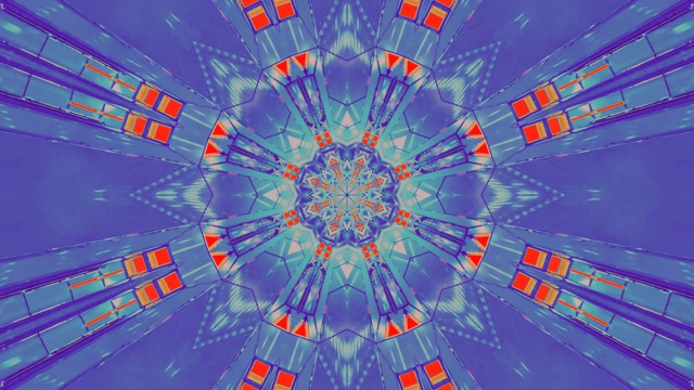 Purple Neon Mandala VJ Loop | 4K 60fps Screensaver | Psychedelic