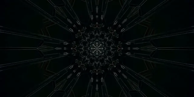 Neon Alagút Kaleidoszkóp Mandala VJ Loop 2:1 Univisium 60fps Képernyővédő
