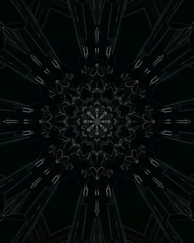 Neontunnel Kaleidoskoop Mandala VJ Loop 4:5 Instagram 60fps Ekraanisäästja