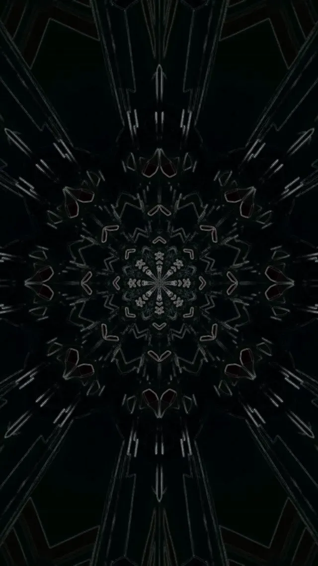 Neon tunel kaleidoskop hviezda 9:16 Reels 60fps šetrič obrazovky VJLoops