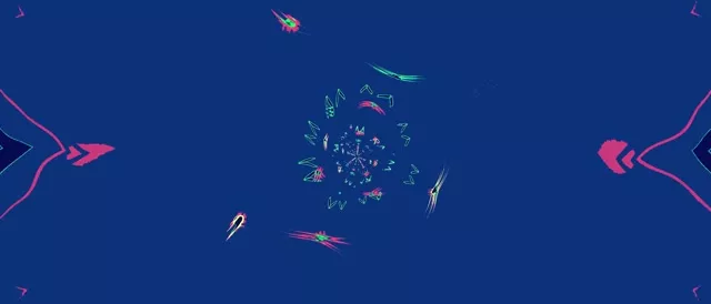 Đường Hầm Neon Hình Dạng Xanh Hồng 21:9 Ultrawide 60fps Hình Nền VJ Loop