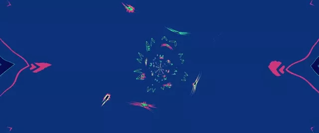 Neon Tunnel Modrá Ružová Špirála Šetrič Obrazovky 2.39:1 Cinemascope 60fps VJ Loop