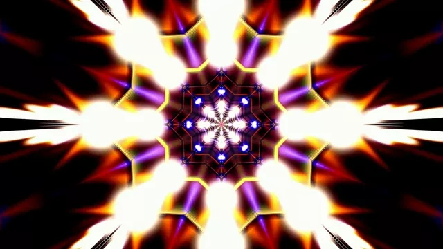 নিয়ন টানেল বার্স্ট মন্ডলা 4K UHD 60fps স্ক্রিনসেভার লাইভ ওয়ালপেপার