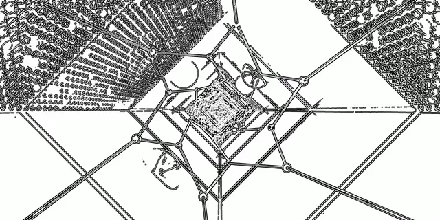 Túnel Neón Xeométrico N&B protector de pantalla pc 60fps 2:1 univisium Vj loop