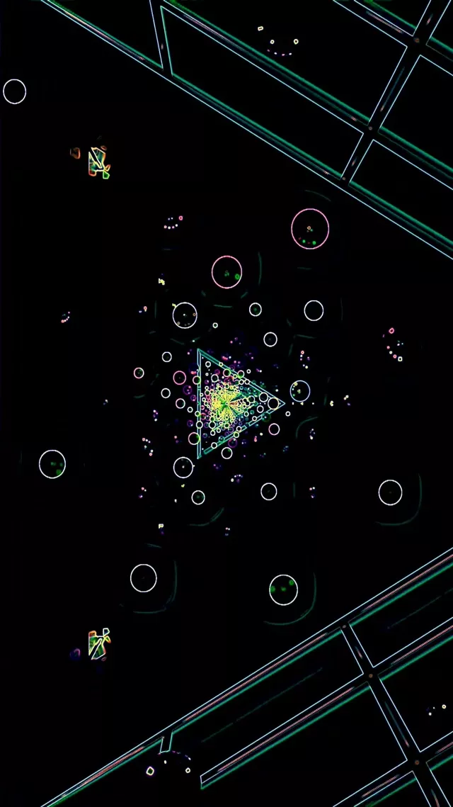 Neon Tunnel Cirklar 60fps 9:16 Reels Skärmsläckare PC Vj Loop