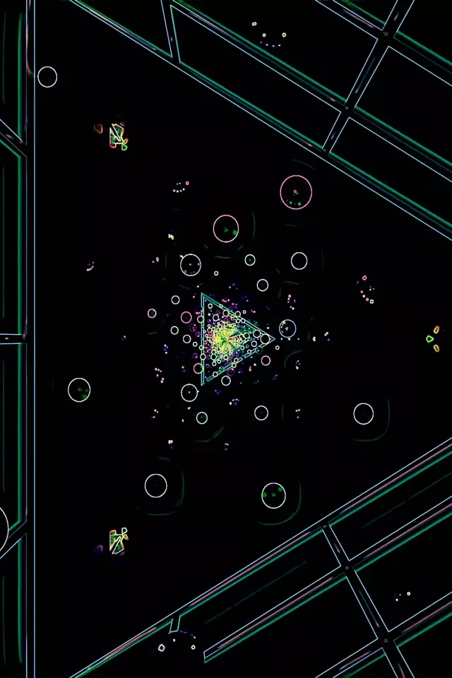 Neon Tunel Krugovi 60fps Čuvar Ekrana PC 2:3 Photo Portrait Vj Loop