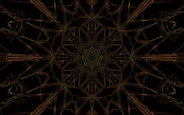 تونل نئون مسی سبز ماندالا محافظ صفحه 16:10 MacBook 60fps VJ Loop