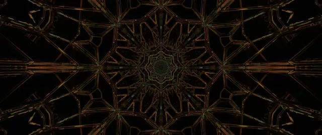 Tunnel Neon Rame Mandala Screensaver 2.39:1 60fps VJ Loop PC Laptop