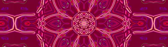 Neon Tunnel Purpur Mandala Stern 32:9 Super Ultrawide 60fps Bildschirmschoner Vj Loop