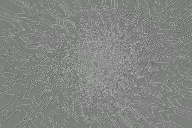 Neon Tunnel Kristall Fraktal Burst VJ Loop 3:2 Surface 60fps Bildschirmschoner