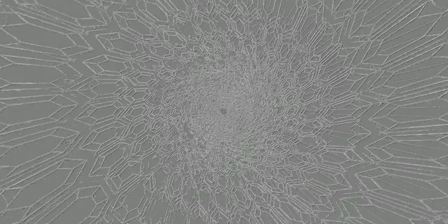 Neon Tunnel Crystal Polygon Vortex VJ Loop 2:1 Univisium 60fps Screensaver